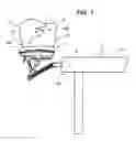 Fig. 02 - Headrest assembly for a massage device with timed support arms and arm connector near the forehead