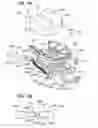 Fig. 03 - Headrest assembly for a massage device with timed support arms and arm connector near the forehead