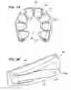 Fig. 08 - Headrest assembly for a massage device with timed support arms and arm connector near the forehead
