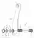 Fig. 07 - Attachment group of a pedal crank to the central axle of a bottom bracket of a bicycle transmission