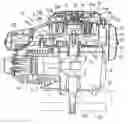 Fig. 01 - Combustion engine having unitary structure of cooling fan and starter pulley