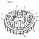 Fig. 03 - Combustion engine having unitary structure of cooling fan and starter pulley