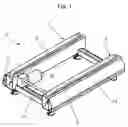 Fig. 02 - Transport device for transporting goods, preferably on pallets, comprising two laterally peripheral traction elements, especially transport chains