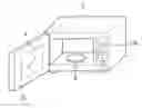 Fig. 01 - Microwave oven having a driving unit for moving and rotating an antenna