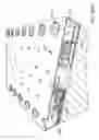 Fig. 255 - Inkjet printhead chip with a side-by-side nozzle arrangement layout