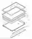 Fig. 01 - Top frame with separable portions for a liquid crystal display device