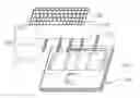 Fig. 01 - Electronic device with sucker-fixed keyboard