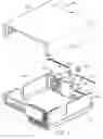 Fig. 02 - Computer enclosure with rotatable cover mounting assembly