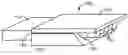 Fig. 01 - Optical device with cantilevered fiber array and planar lightwave circuit