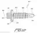 Fig. 06 - Threaded screw fastener characterized by high pull-out resistance, reduced installation torque, and unique head structure and drive socket implement or tool therefor