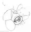 Fig. 07 - Boat propeller with adjustable blades for adjusting the pitch thereof