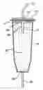 Fig. 01 - Device, cartridge and method for solving powder in liquid, when manufacturing a dialysis fluid