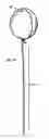 Fig. 01 - Ornate adjustable weight for helium balloon
