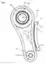 Fig. 09 - Pivoting mechanical tensioner with compliant blade spring