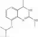 Fig. 13 - 8-alkoxy or cycloalkoxy-4-methyl-3,4-dihydro-quinazolin-2-ylamines