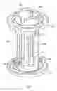 Fig. 04 - Device for continuously filling and closing composite cardboard/plastic packagings opened on one side and cell cage for transporting said packagings in the device