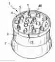 Fig. 01 - Packaging and applicator device for applying a cosmetic or dermatological composition