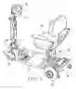 Fig. 02 - Assembling structure of a frame of a cart for use by handicapped and elderly persons
