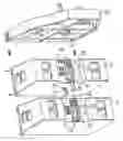 Fig. 01 - Latching connection for an arrangement comprising a plurality of loudspeaker boxes hanging one above the other