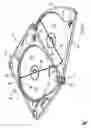 Fig. 07 - Package having pivoted tray for retaining disc-shaped element