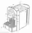 Fig. 01 - Beverage machine with drip tray device for recipients of different heights