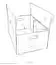 Fig. 03 - Container having end wall top panel support and associated container blank