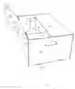 Fig. 06 - Container having end wall top panel support and associated container blank