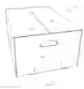 Fig. 07 - Container having end wall top panel support and associated container blank