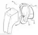 Fig. 01 - In the ear auxiliary microphone for behind the ear hearing prosthetic