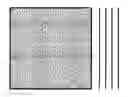 Fig. 01 - Image quality measurements using linear array in specular mode