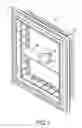Fig. 02 - Picture frame having an inner frame movably received in an outer frame for exhibiting a planar drawing or a three dimensional object