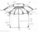 Fig. 01 - Umbrella curtain kit