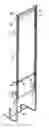 Fig. 01 - Vertical structure containing a movable frame and having the functions of a seat and/or a partition screen