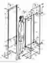 Fig. 02 - Vertical structure containing a movable frame and having the functions of a seat and/or a partition screen