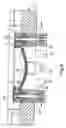 Fig. 09 - Device provided with pivotable supports for moulding an optical lens, in particular an ophthalmic lens