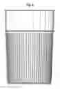 Fig. 05 - Reusable nesting and denesting plastic container