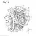 Fig. 19 - Flexible printed wiring board arrangement of an imaging device