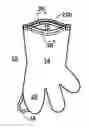 Fig. 01 - Glove with sealing elements maintaining opening for hand