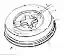 Fig. 01 - Cup lid having a rotatable stopper