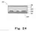 Fig. 22 - Liquid crystal display having electrodes constituted by a transparent electric conductor