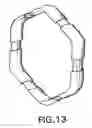 Fig. 12 - Magnetically attractable components for self-sizing jewelry articles