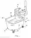 Fig. 02 - Drop in liner for a mop bucket to prevent cross contamination caused by harsh chemicals