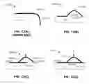 Fig. 13 - Curved spring structure with elongated section located under cantilevered section