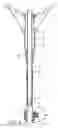 Fig. 09 - Lock mechanism of large umbrella for effecting a section-less length adjustment of telescopic shank