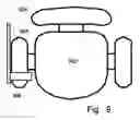 Fig. 10 - Wireless keyboard for chair
