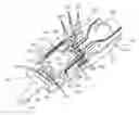 Fig. 01 - Flex cable frame assembly for micro-actuator and flex cable suspension assembly for HGA of disk drive device