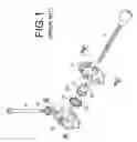 Fig. 02 - Adjusting device for automobile headlamp projection angle