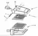 Fig. 01 - Household appliance hinge with two hinged panels