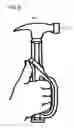 Fig. 07 - Tool handle with finger positioning guide