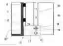 Fig. 01 - Device for blocking open the door of a housing